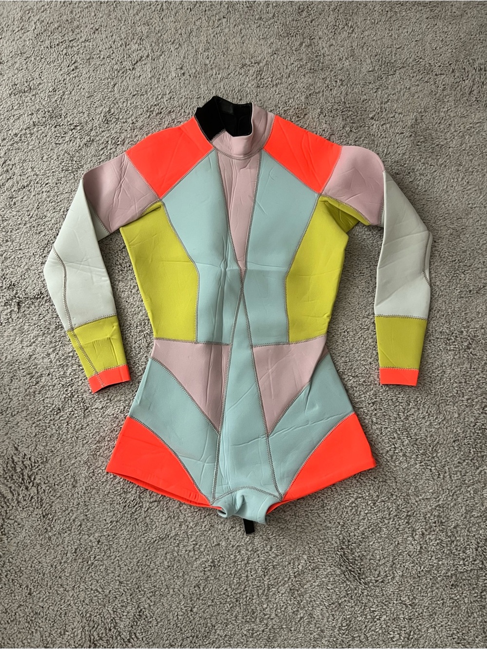 NWOT Cynthia Rowley Neoprene Women’s Colorblock Surf Wetsuit Medium - Picture 3 of 8